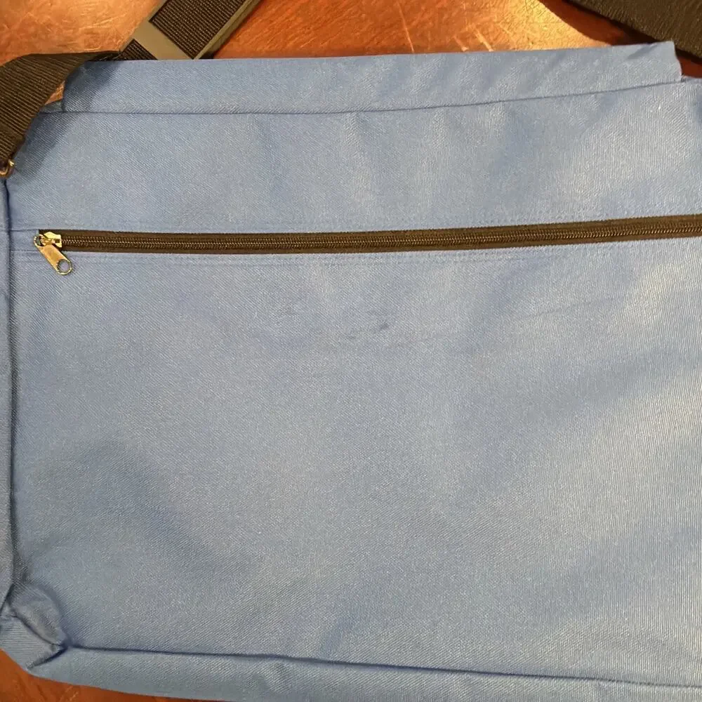 Travel Crossbody Laptop School Bag Blue - See Description